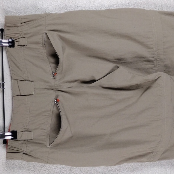 L.L. Bean Khaki Nylon Mid Rise Zip Away Short Pant Combo Straight Leg Cargo Pant - Picture 12 of 13